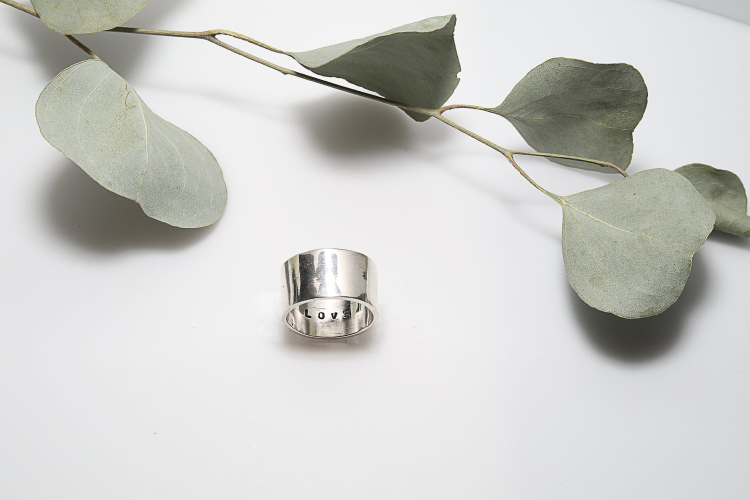 Wide LOVE Ring