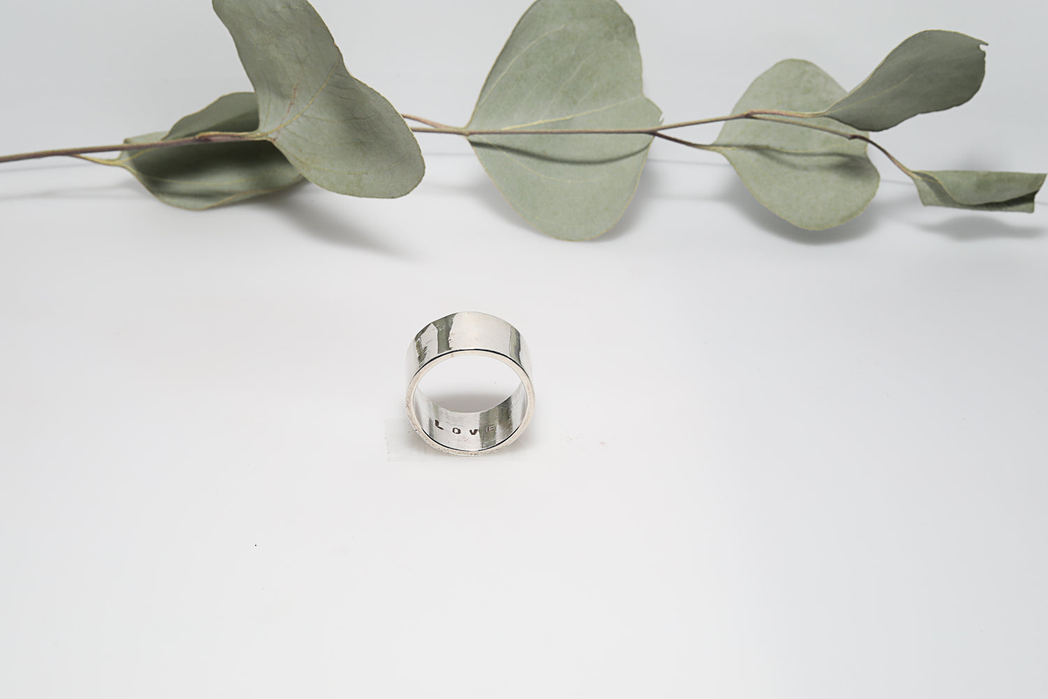 Wide LOVE Ring