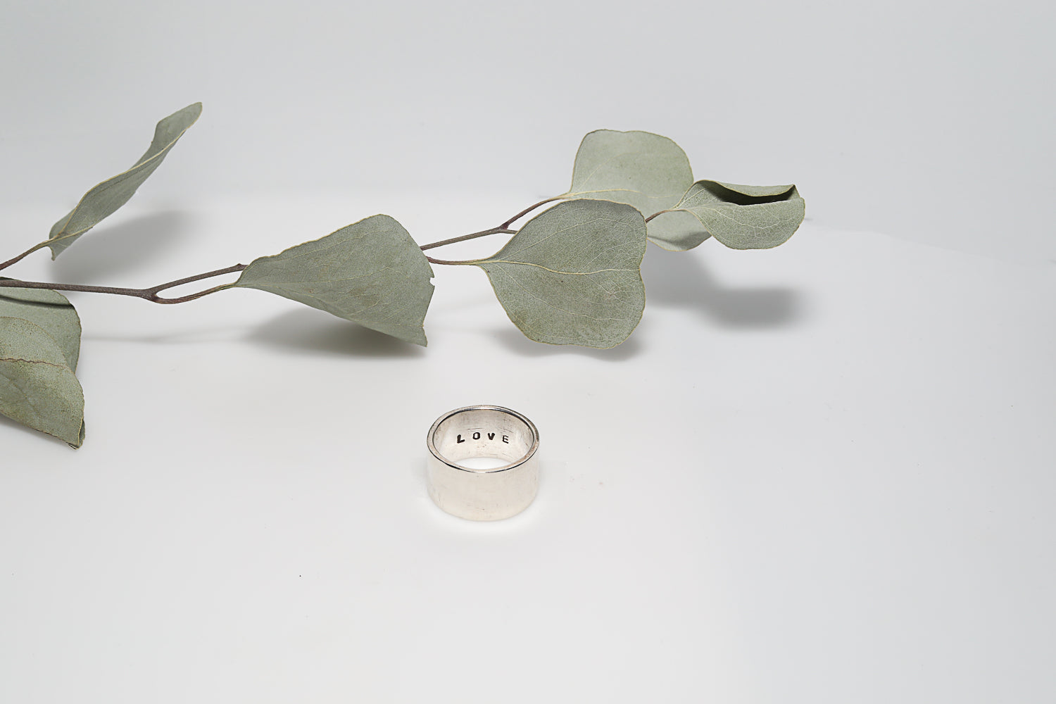 Wide LOVE Ring