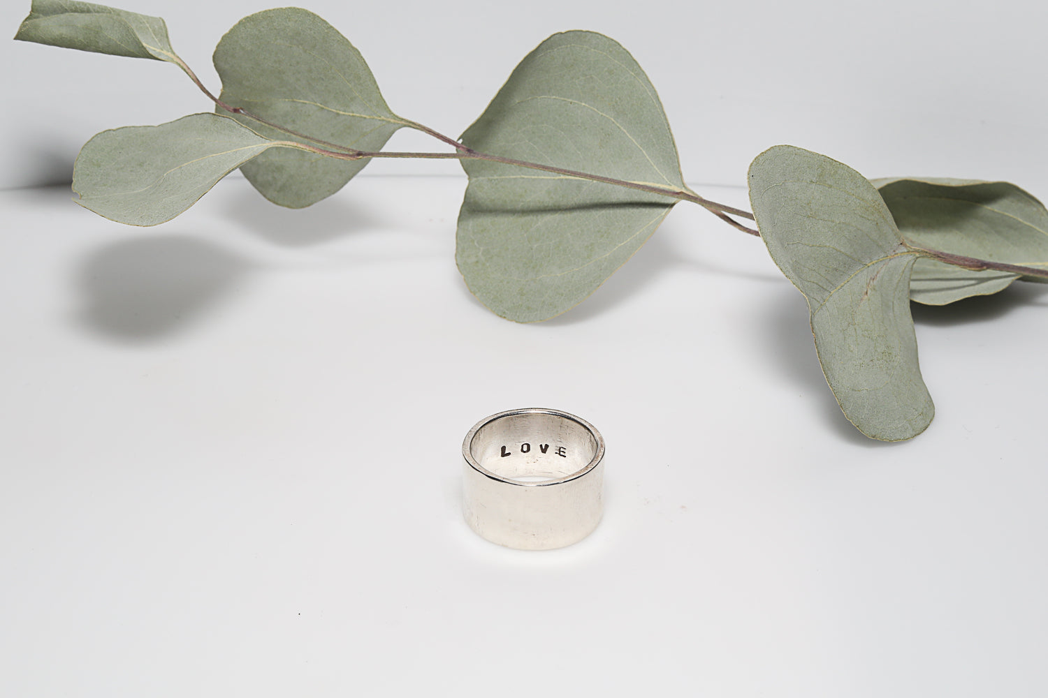 Wide LOVE Ring