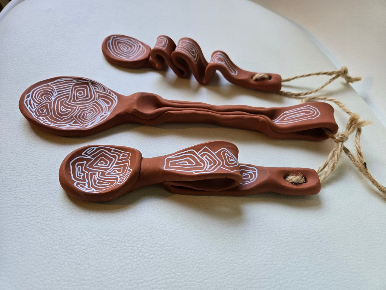Decorative Terracotta Spoons – Set of 3
