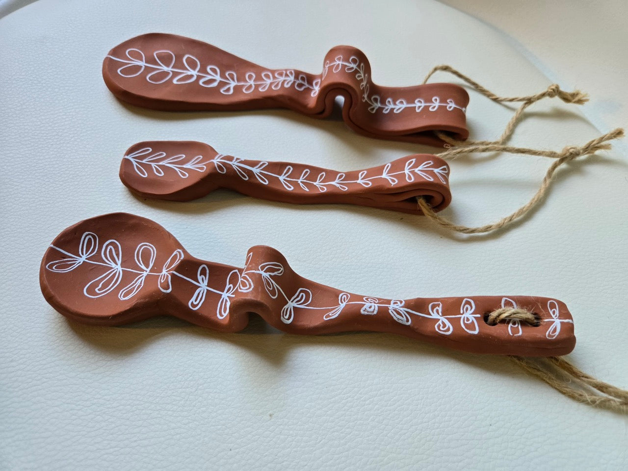 Decorative Terracotta Spoons – Set of 3