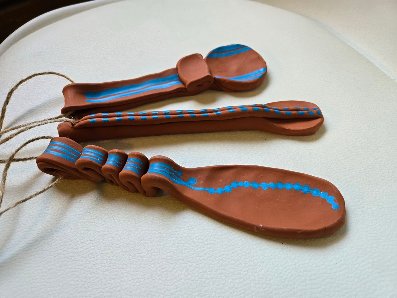 Decorative Terracotta Spoons – Set of 3