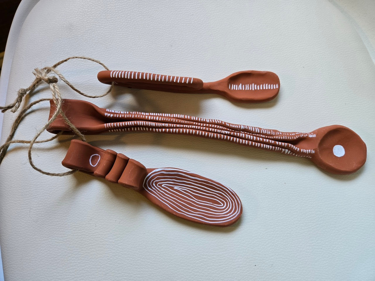 Decorative Terracotta Spoons – Set of 3