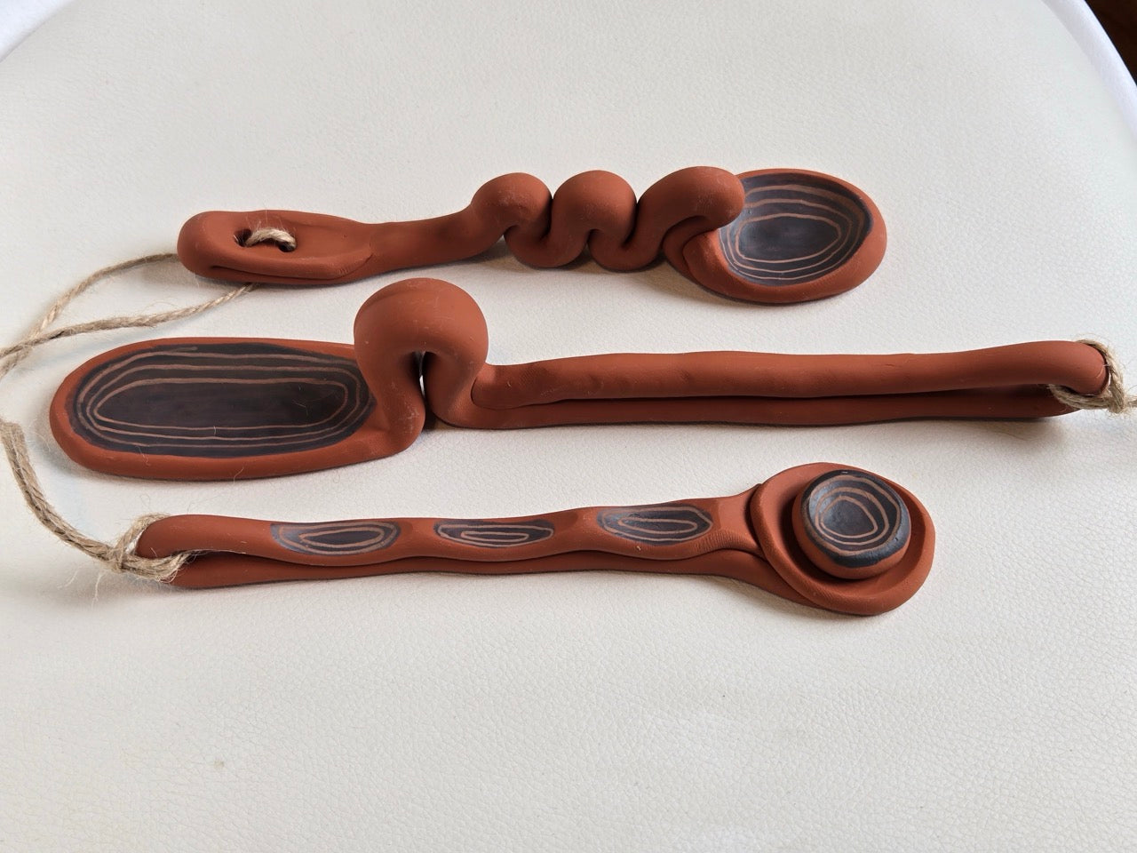 Decorative Terracotta Spoons – Set of 3