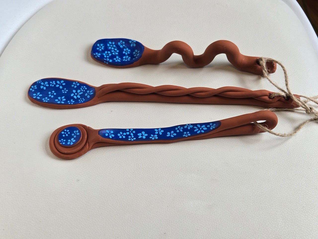 Decorative Terracotta Spoons – Set of 3