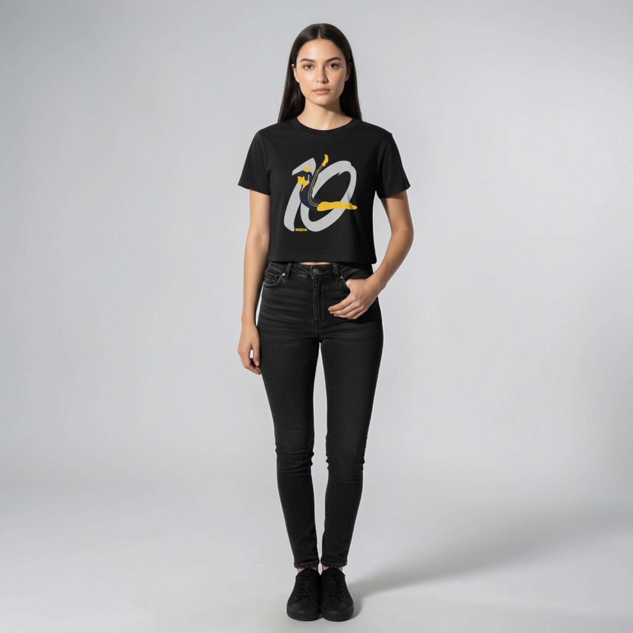 Nadia Perfect 10 Anniversary Cropped T-Shirt