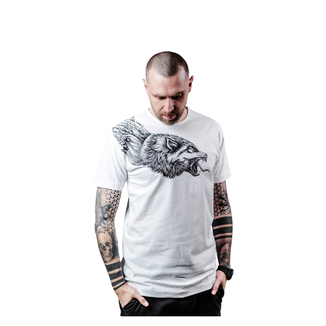 Dacian Wolf White T-shirt for Men