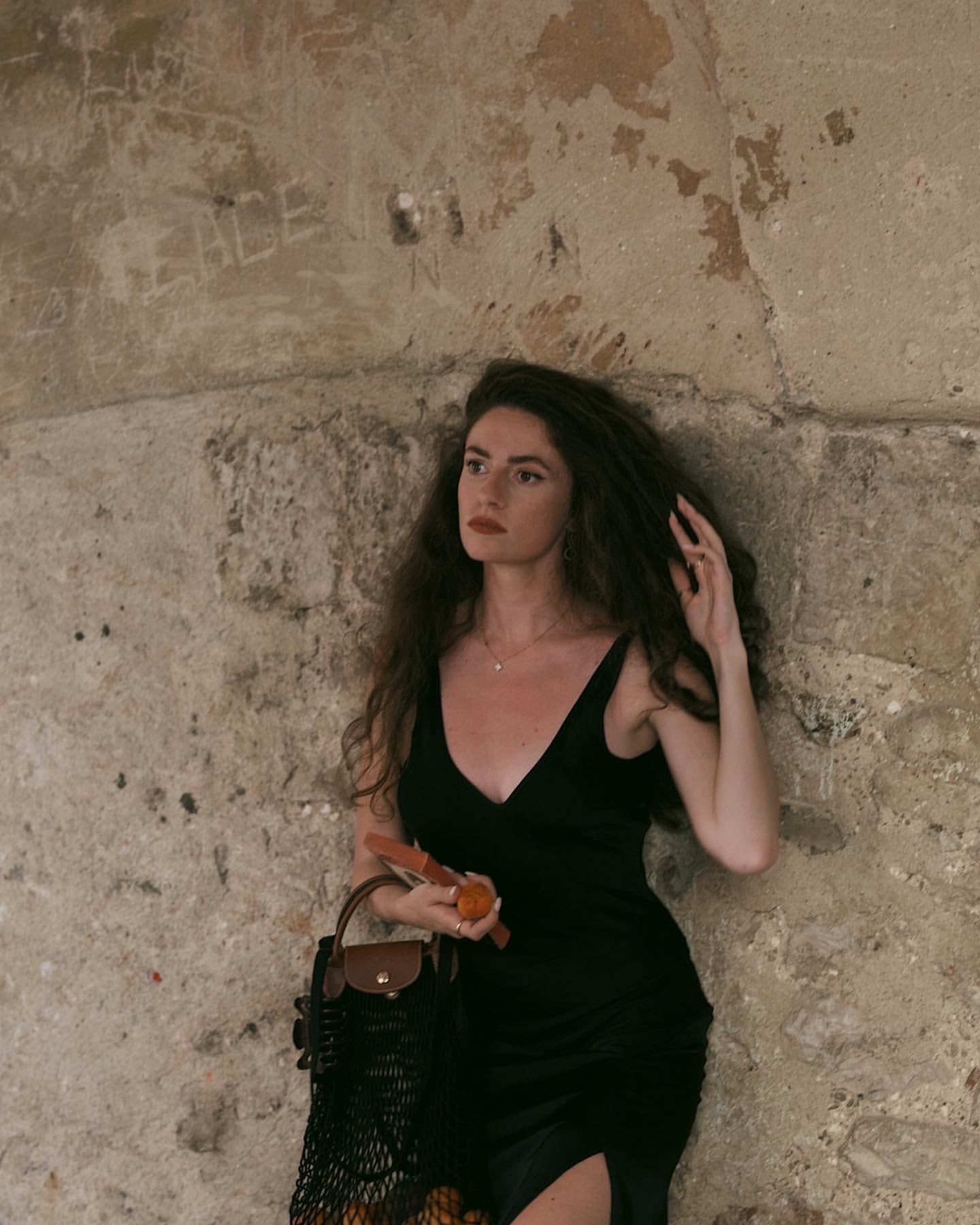 Mae Slip Dress / Black Silk