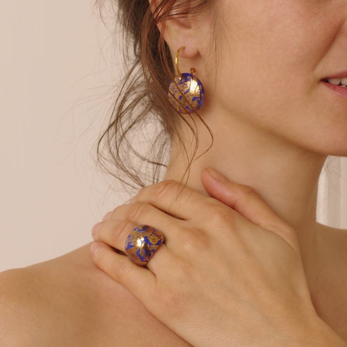 Laura Large Disc Earrings