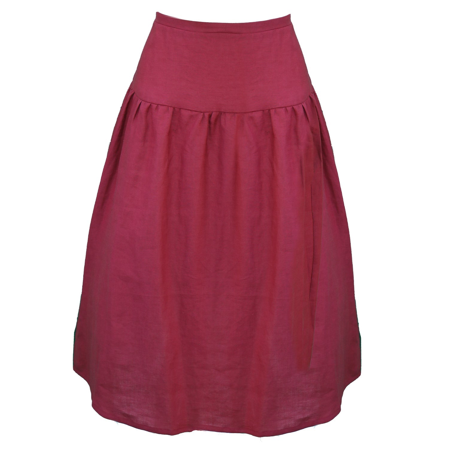 Beth Skirt / Scarlet Red Linen