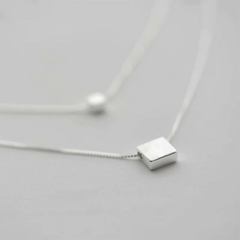 Double-layer, cube pendant
