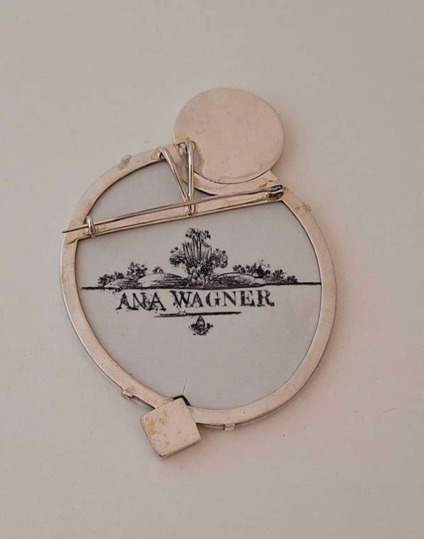 Brooch with Garden Detail and Small Mirror