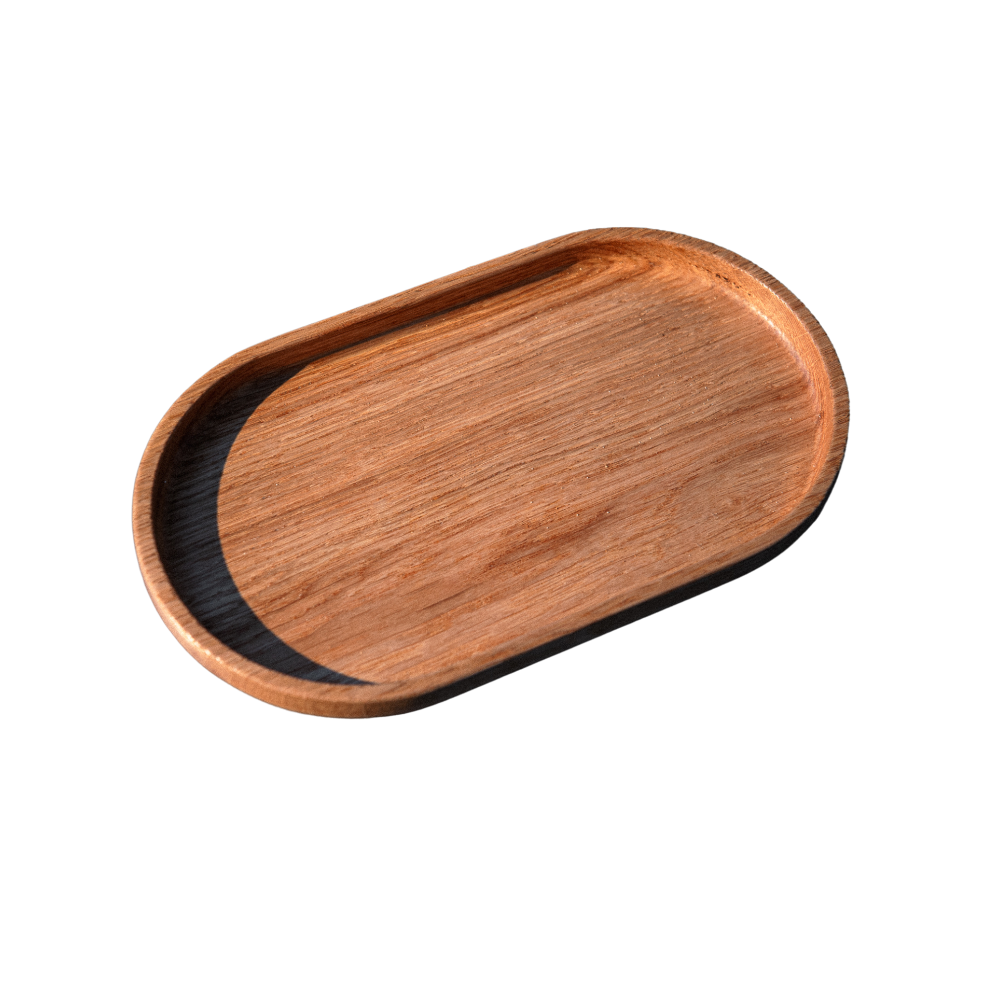 tray/ oval/ oak