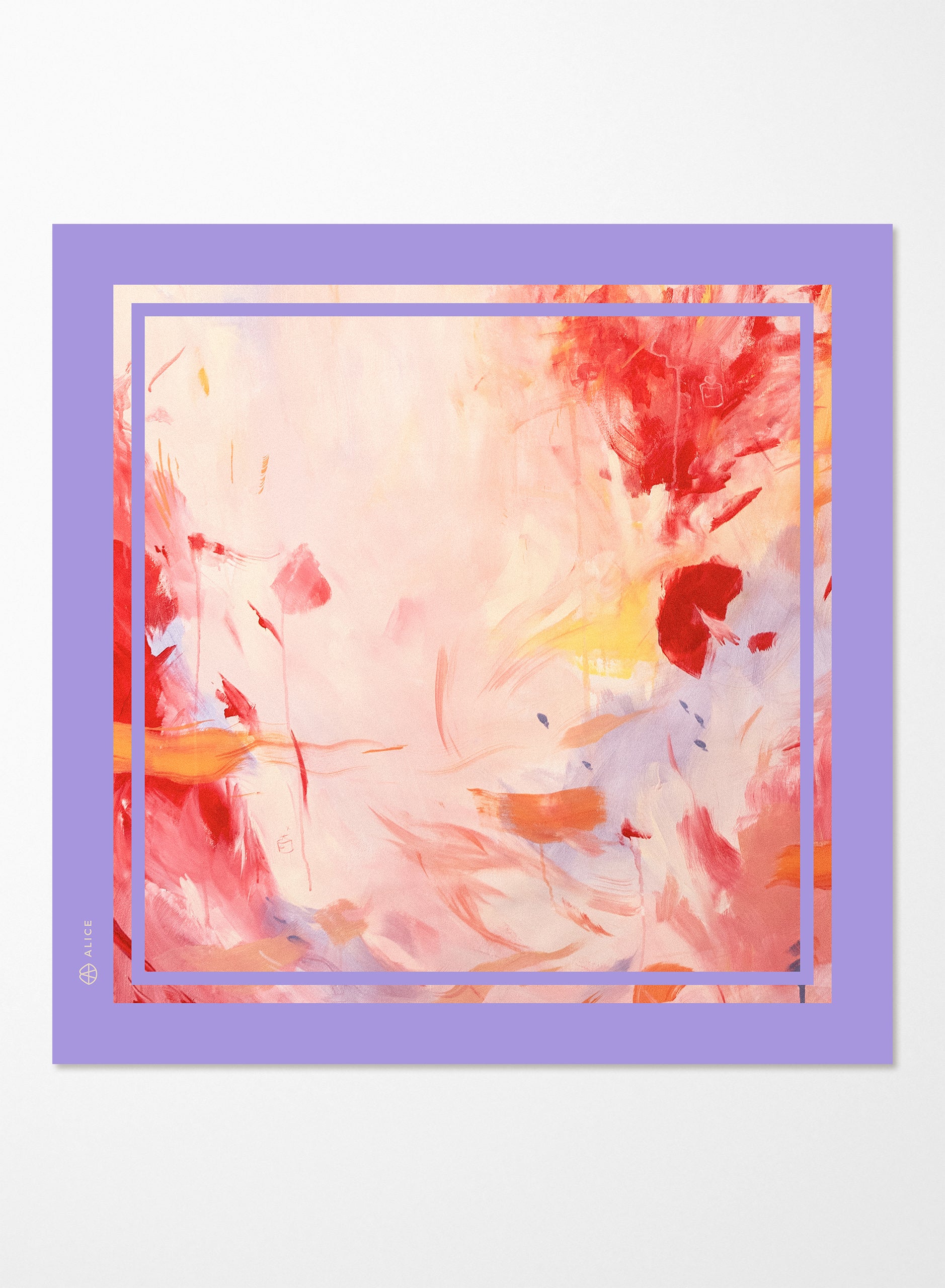 Lovers Silk Twill Scarf 90×90 cm