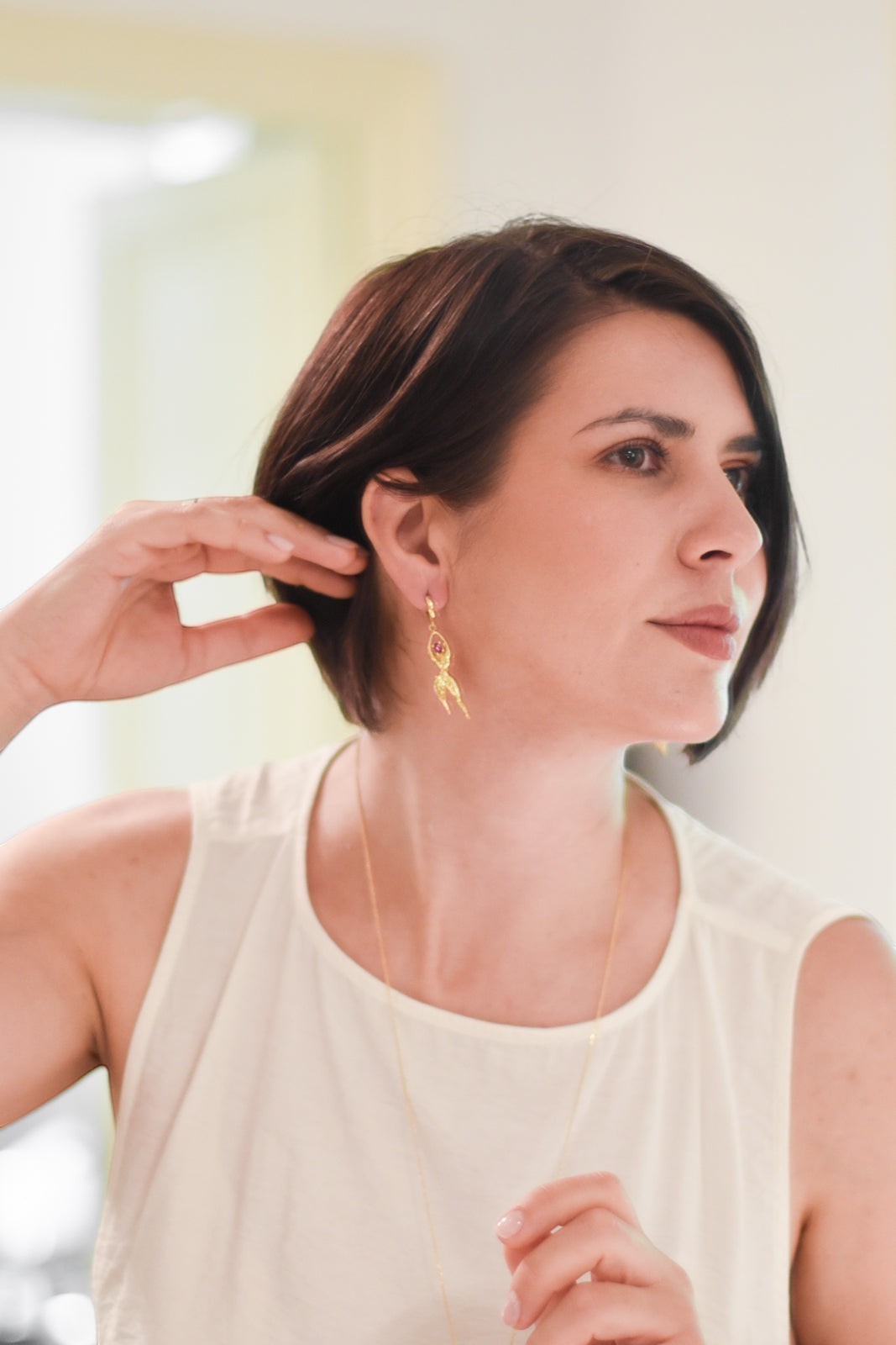 Vesta Gold-Plated Earrings