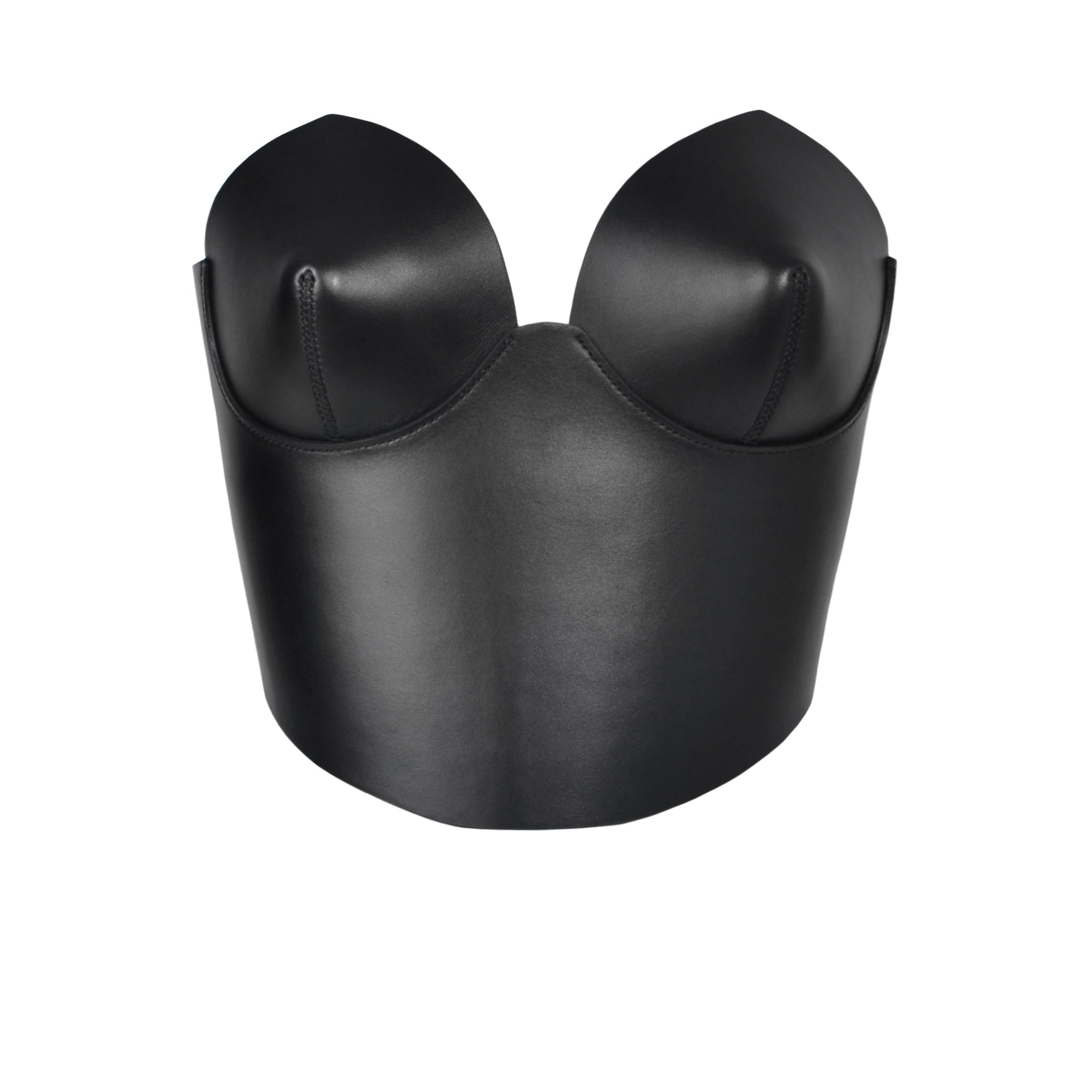 Front view of Black Corset Top for women.