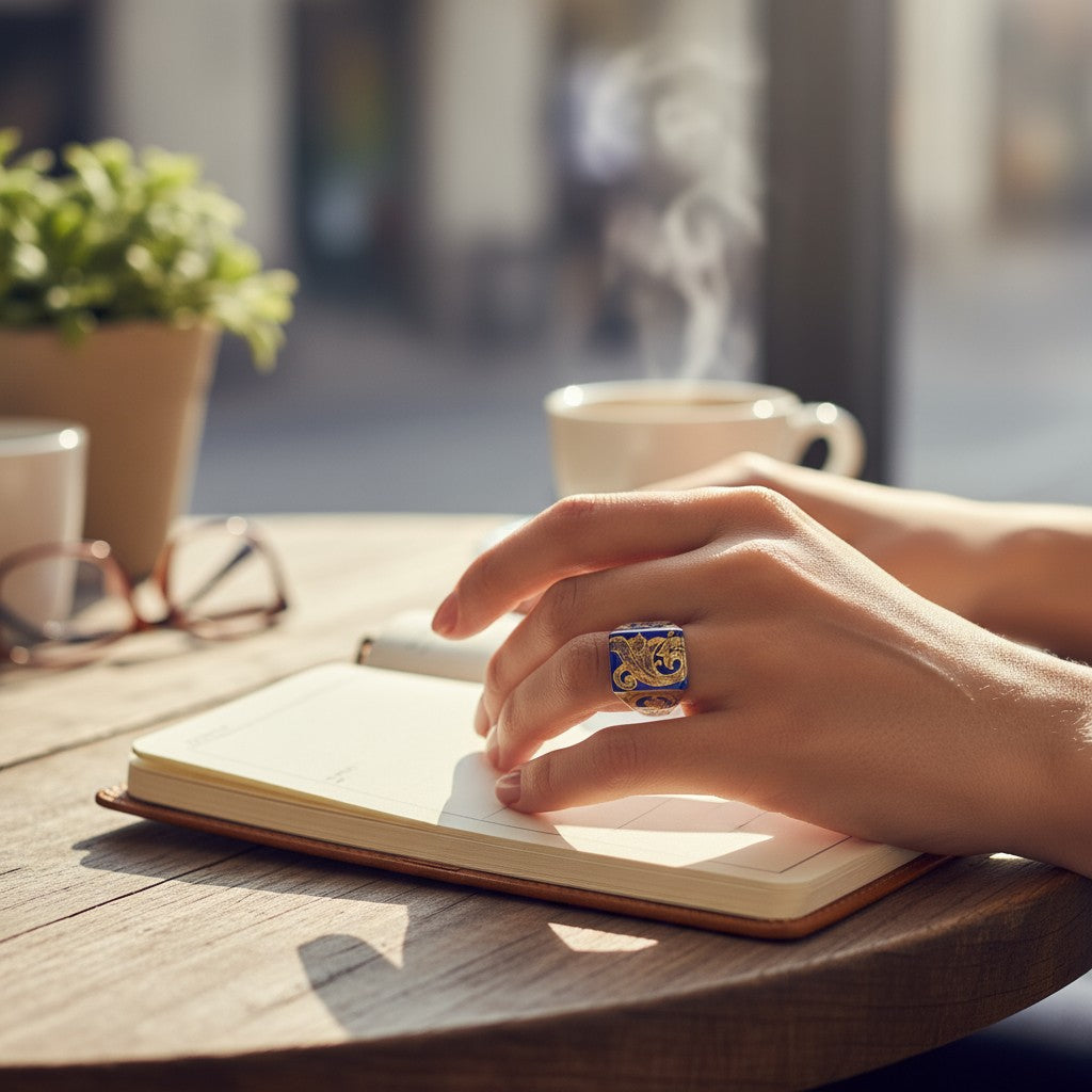 Signet Ring with straight edges