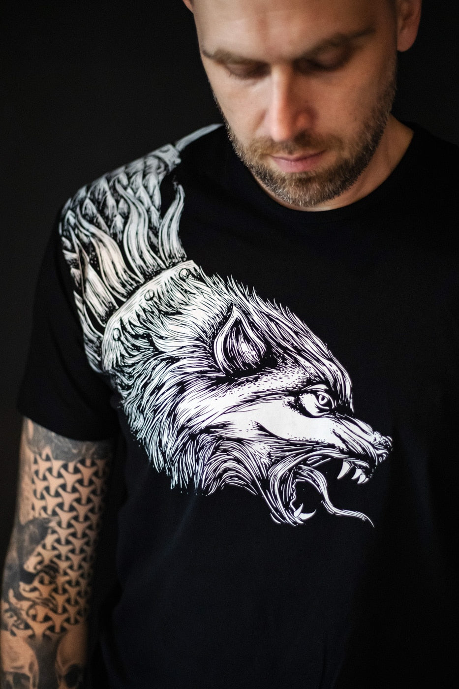 Dacian Wolf Black T-shirt for Men