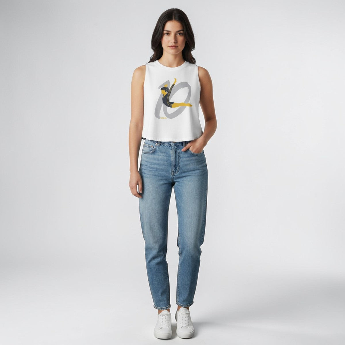 Nadia Perfect 10 Anniversary Crop Tank Top