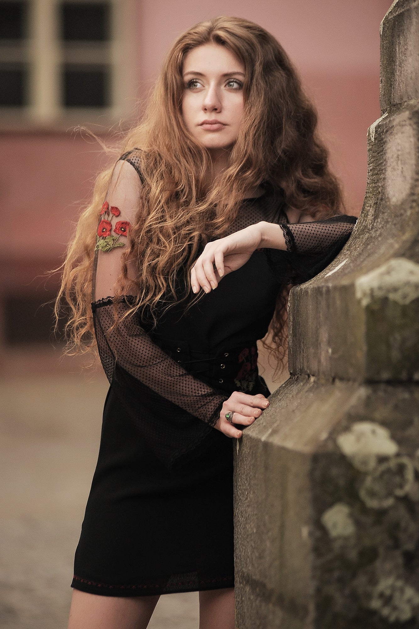 POPPY FIELD FOREVER – BLACK DRESS