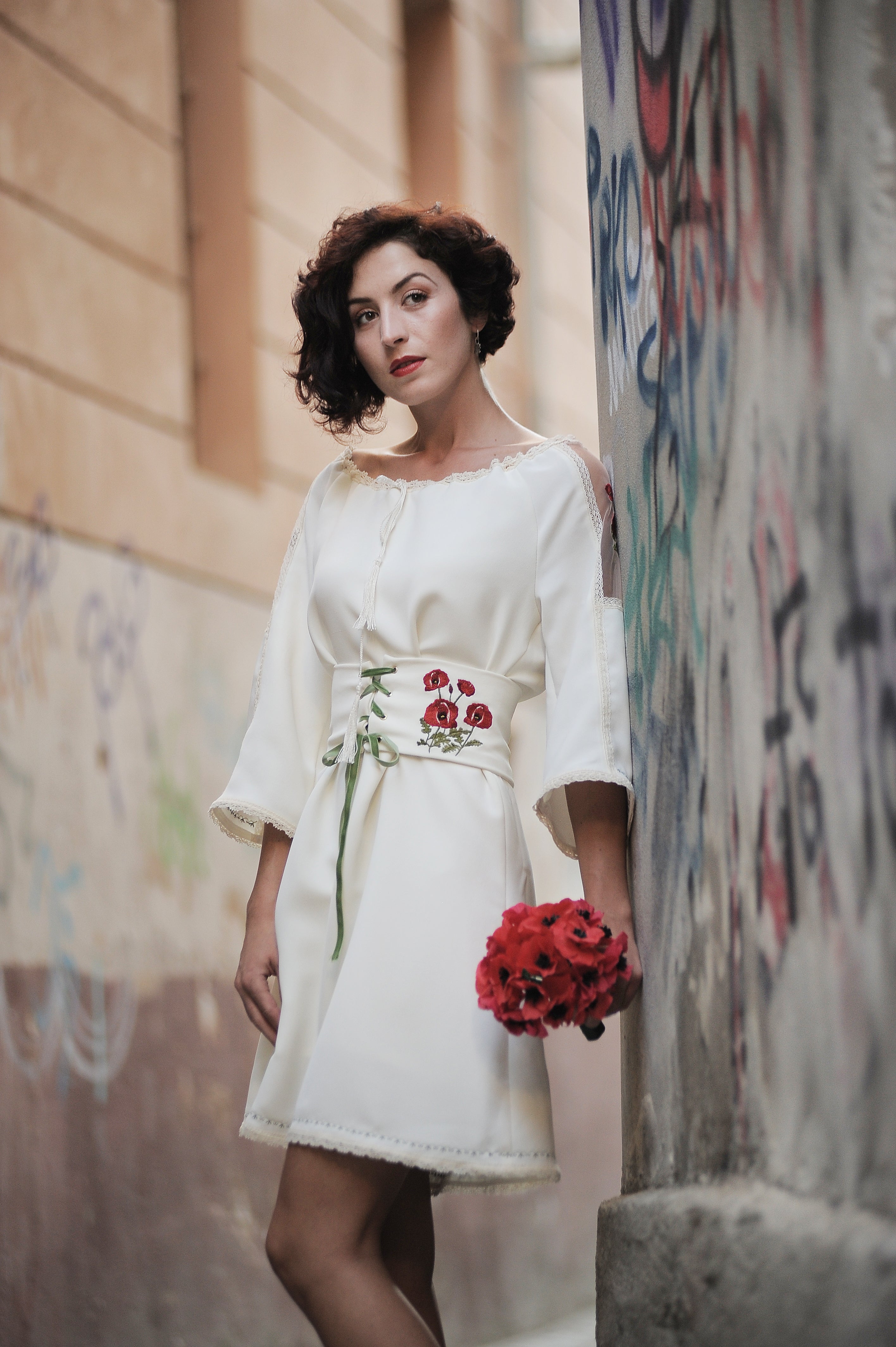 POPPY FIELD FOREVER – IVORY DRESS