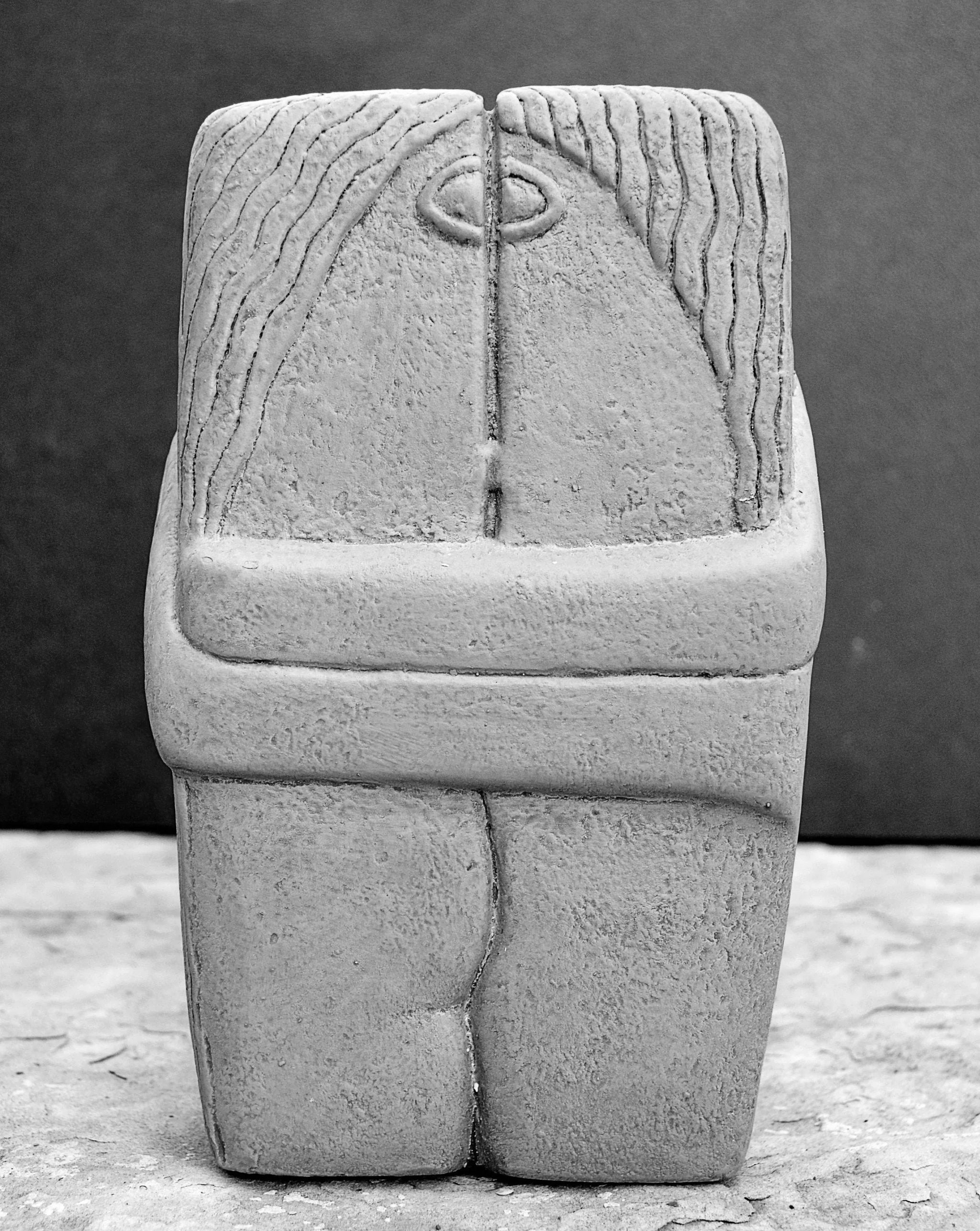 Brancusi The Kiss Pendant – Ruby & CZ