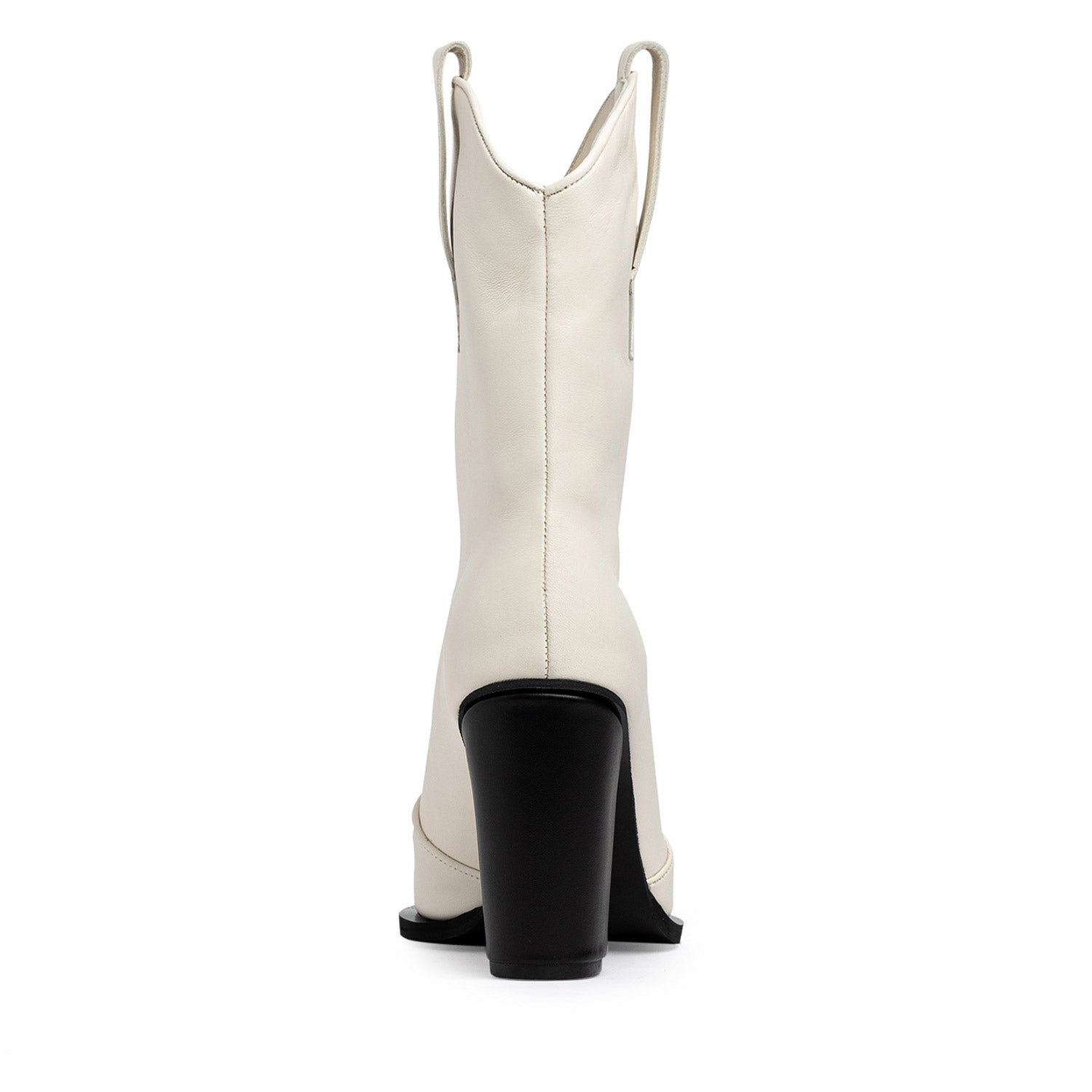 Subtlety Cloud Dancer Nappa Leather Cowboy Boots
