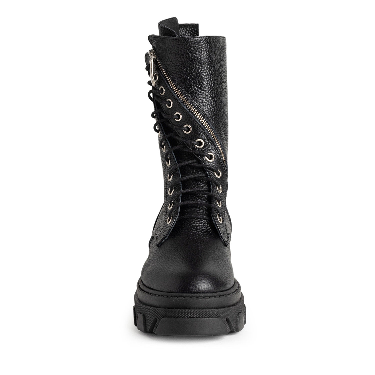 Rebel Black Leather Boots