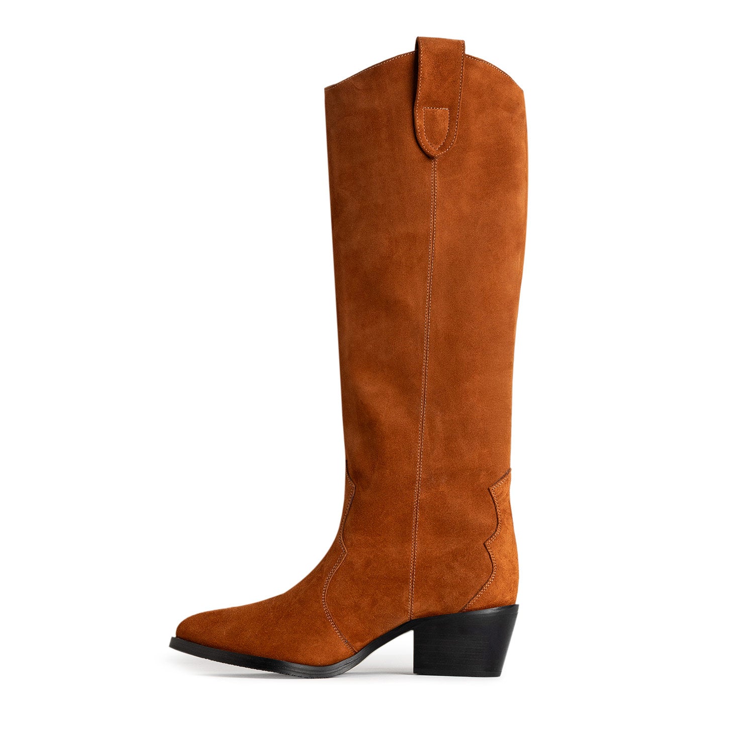 Clay-Voyance Terracotta Suede Cowboy Boots
