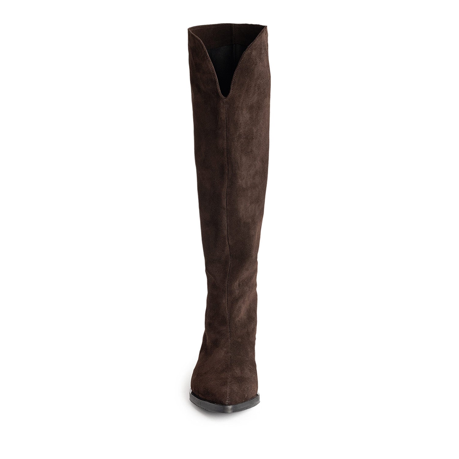 Heritage Espresso Brown Suede Cowboy Boots