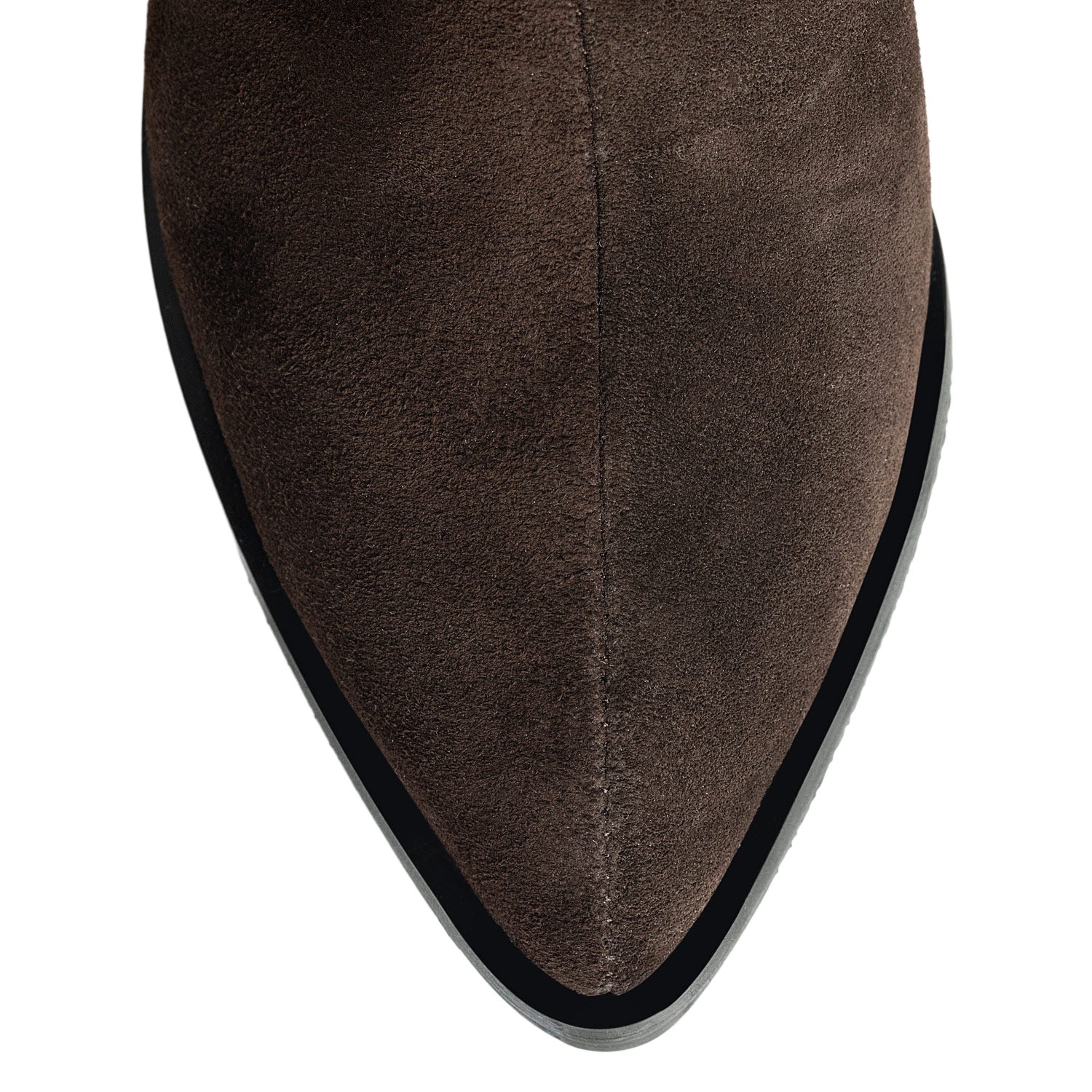Heritage Espresso Brown Suede Cowboy Boots