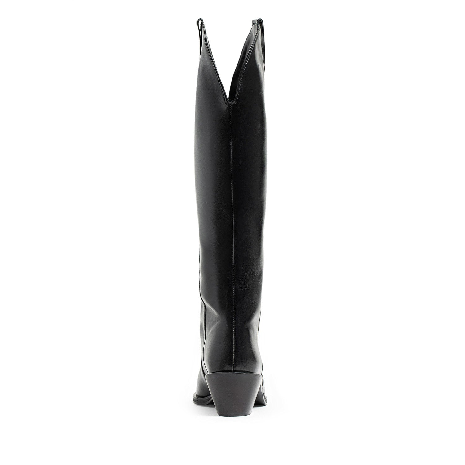 Solstice Black Nappa Leather Cowboy Boots