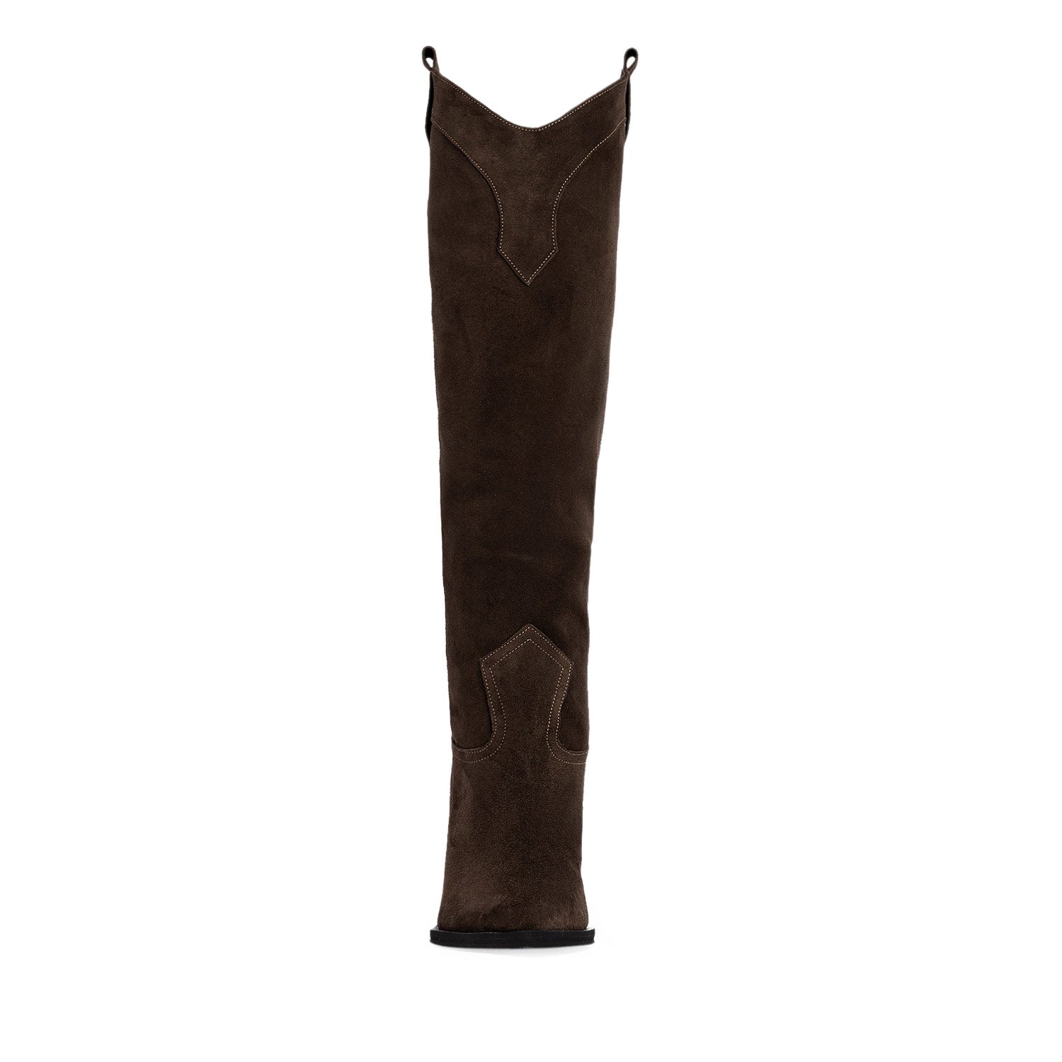 Velvet Spur Espresso Brown Suede Cowboy Boots