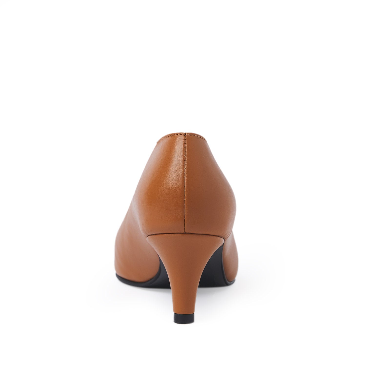 Interstellar Camel Nappa Leather Stiletto Shoes