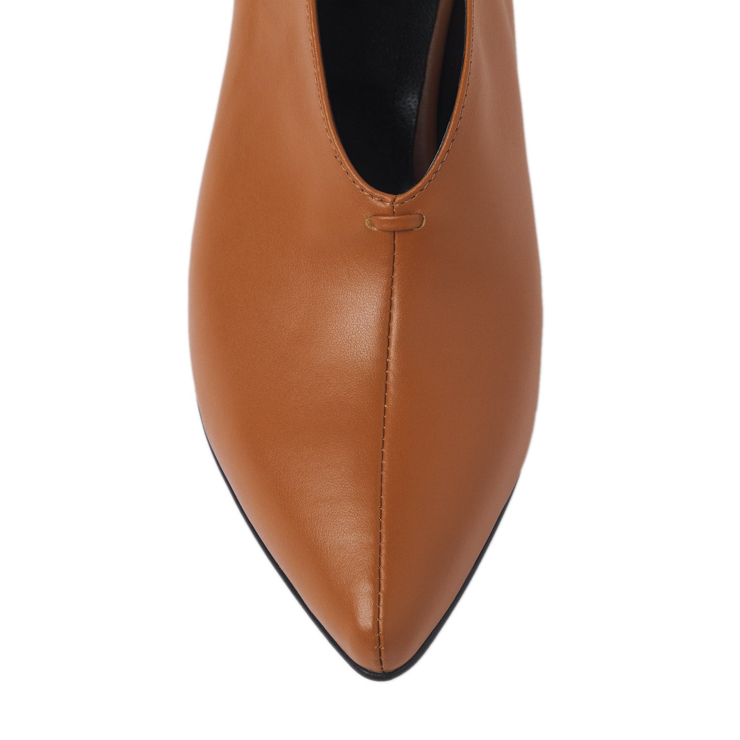 Interstellar Camel Nappa Leather Stiletto Shoes