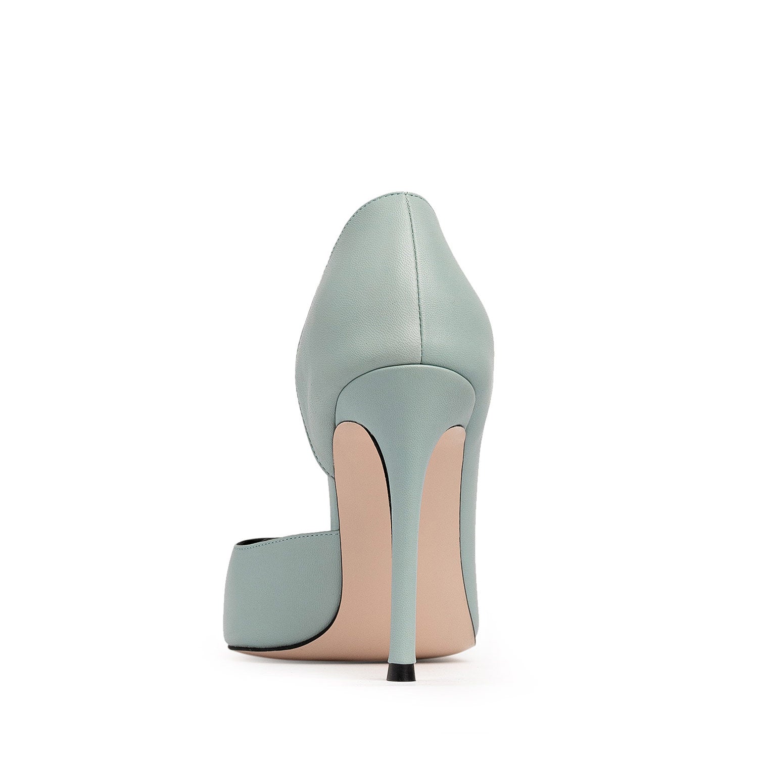 Remarkable Lady Dusty Blue Nappa Leather Stiletto Shoes