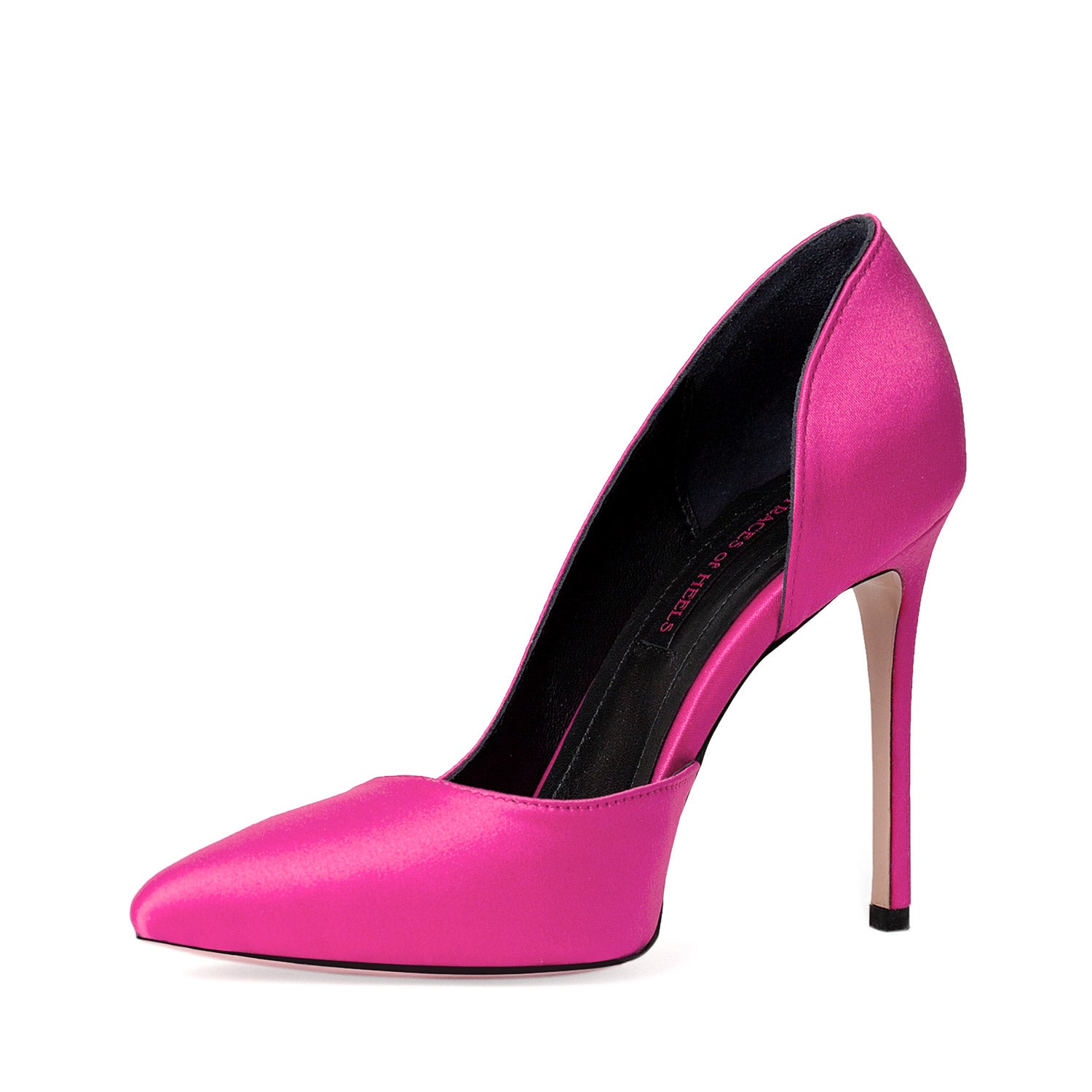 Timeless Desire Fuchsia Satin Stiletto Shoes