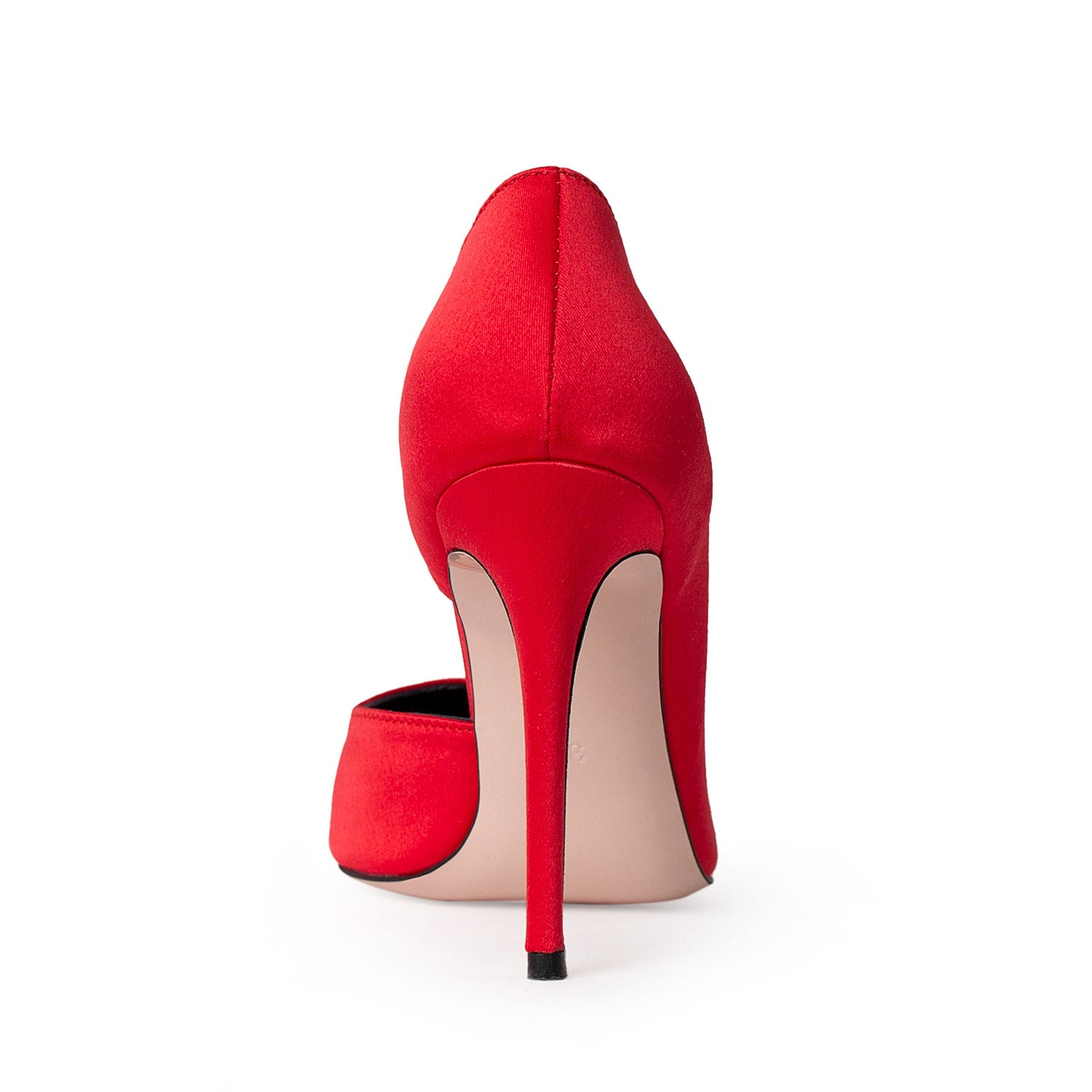 Timeless Desire Raspberry Satin Stiletto Shoes