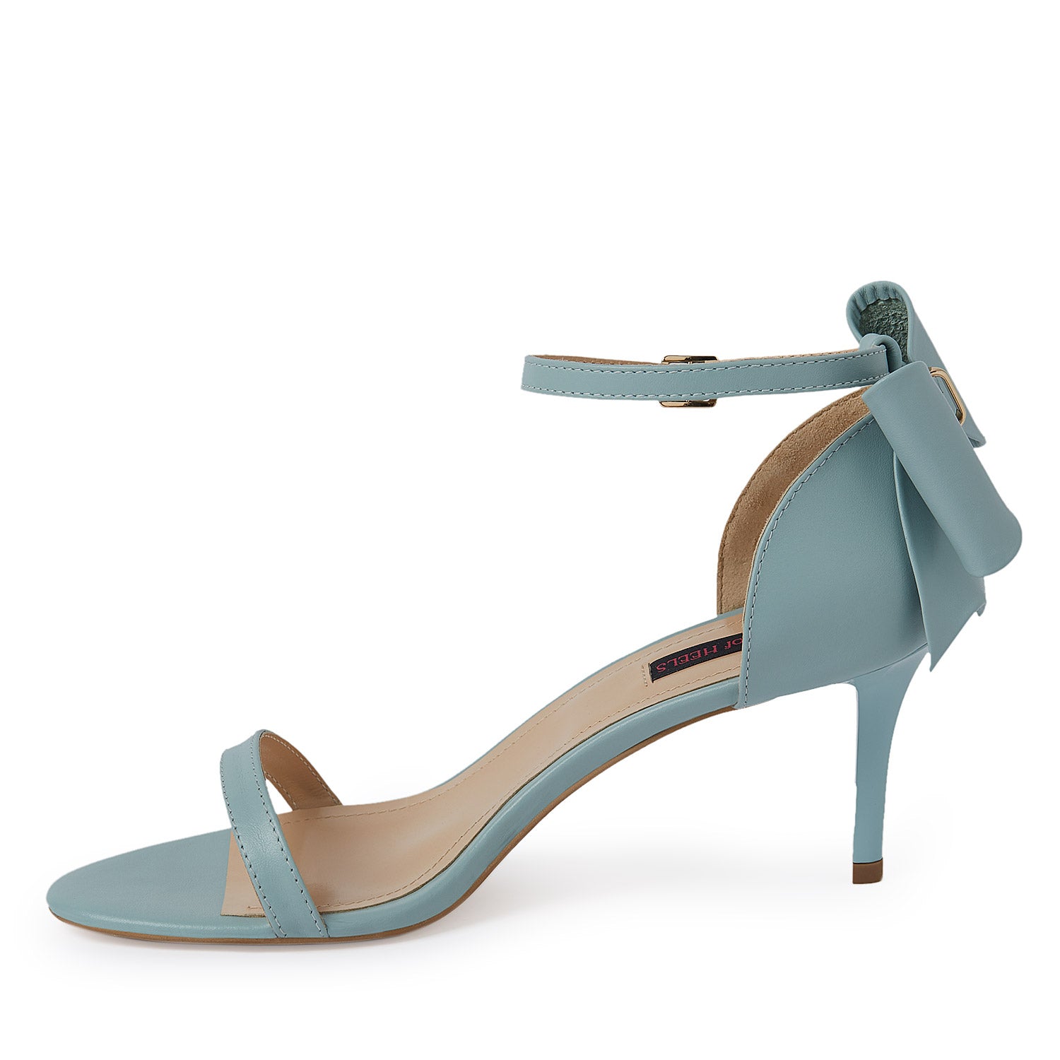 La Chica Romantica Dusty Blue Nappa Leather Sandals