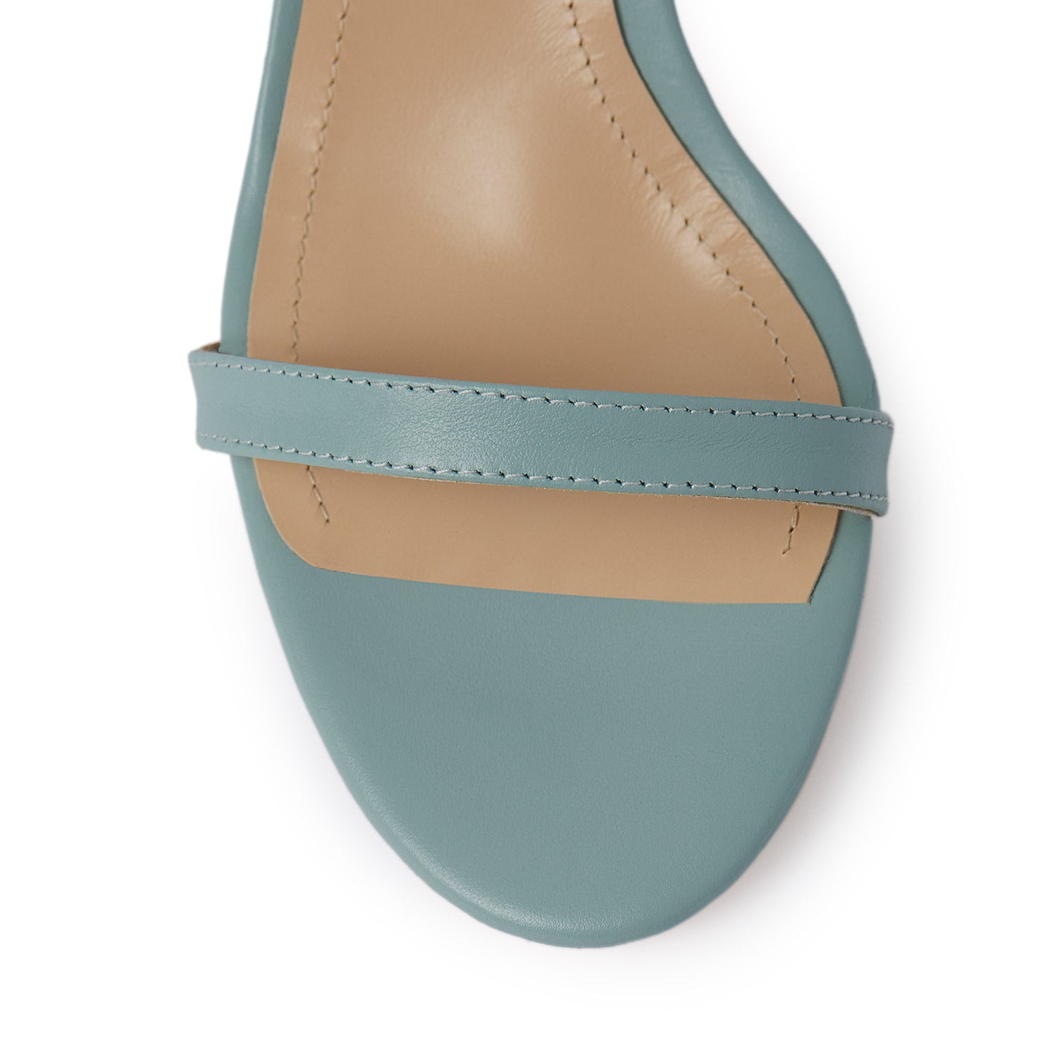 La Chica Romantica Dusty Blue Nappa Leather Sandals