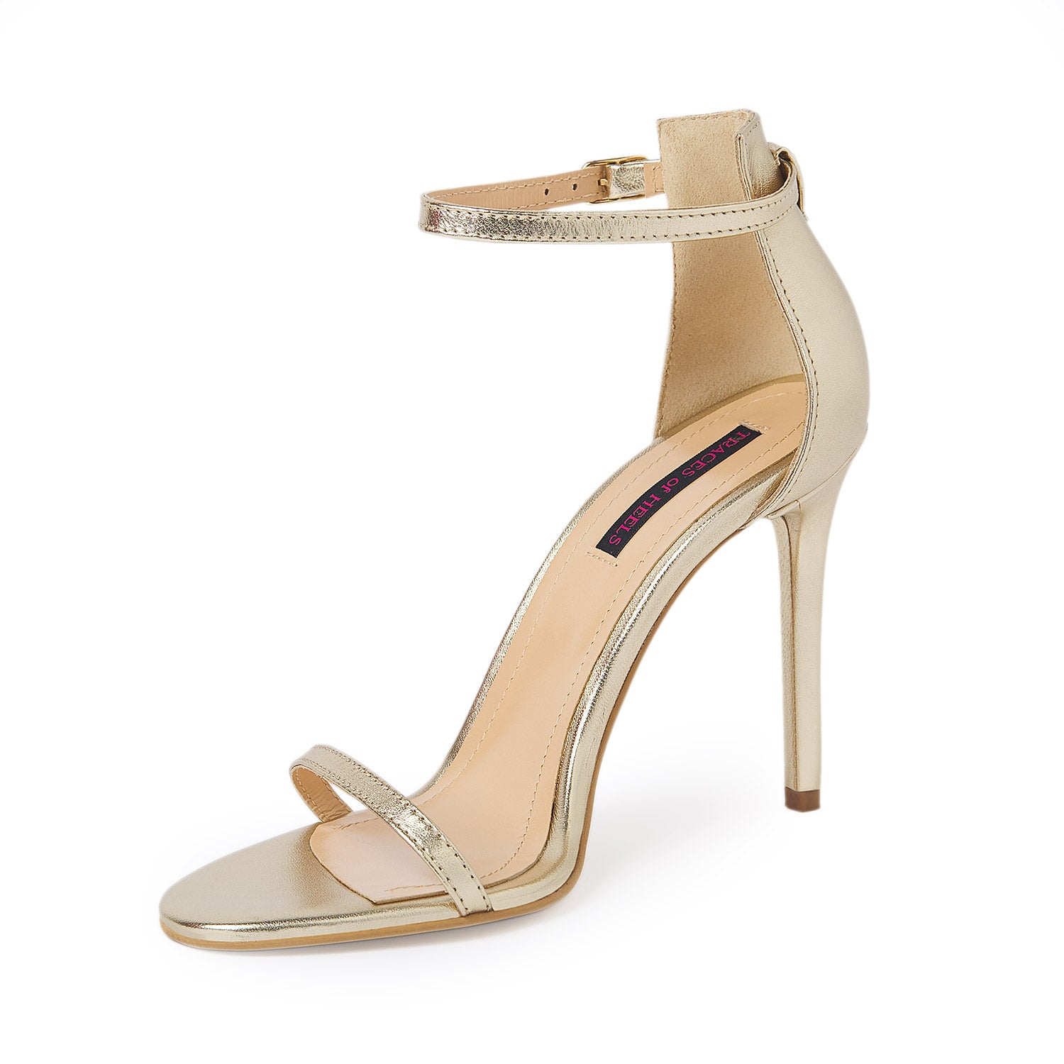 Mars Gold Nappa Leather Sandals