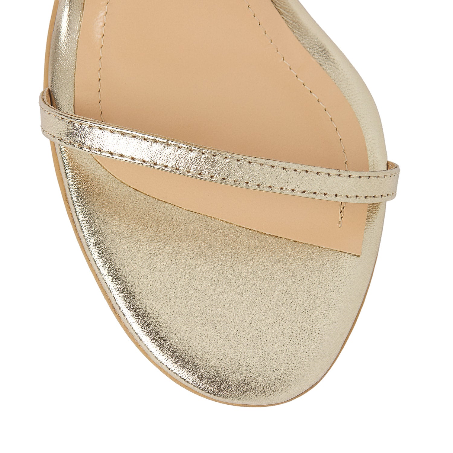 Mars Gold Nappa Leather Sandals