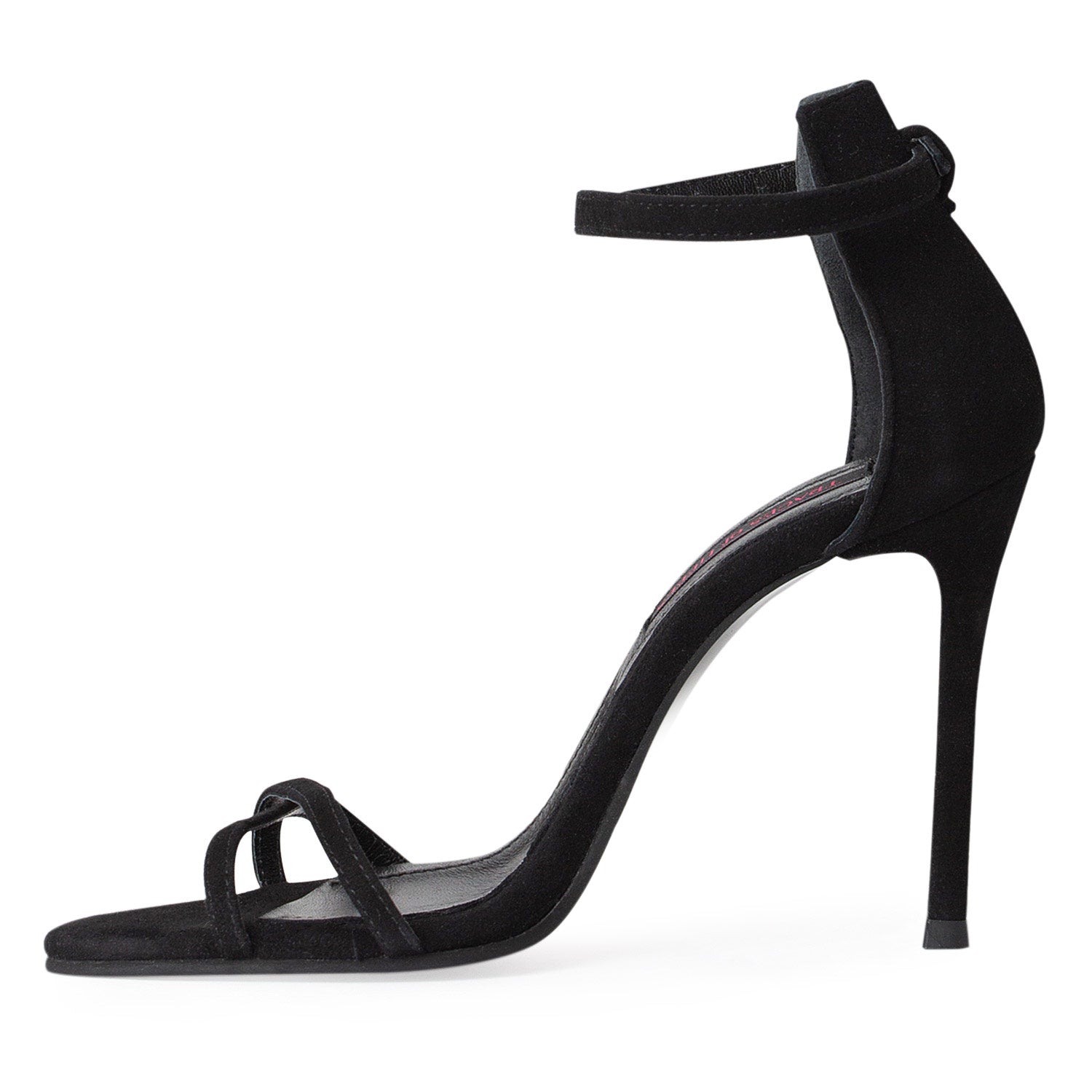 Seraphine Black Suede Sandals