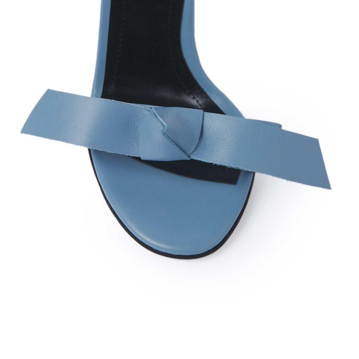 Serendipity Light Blue Nappa Leather Sandals