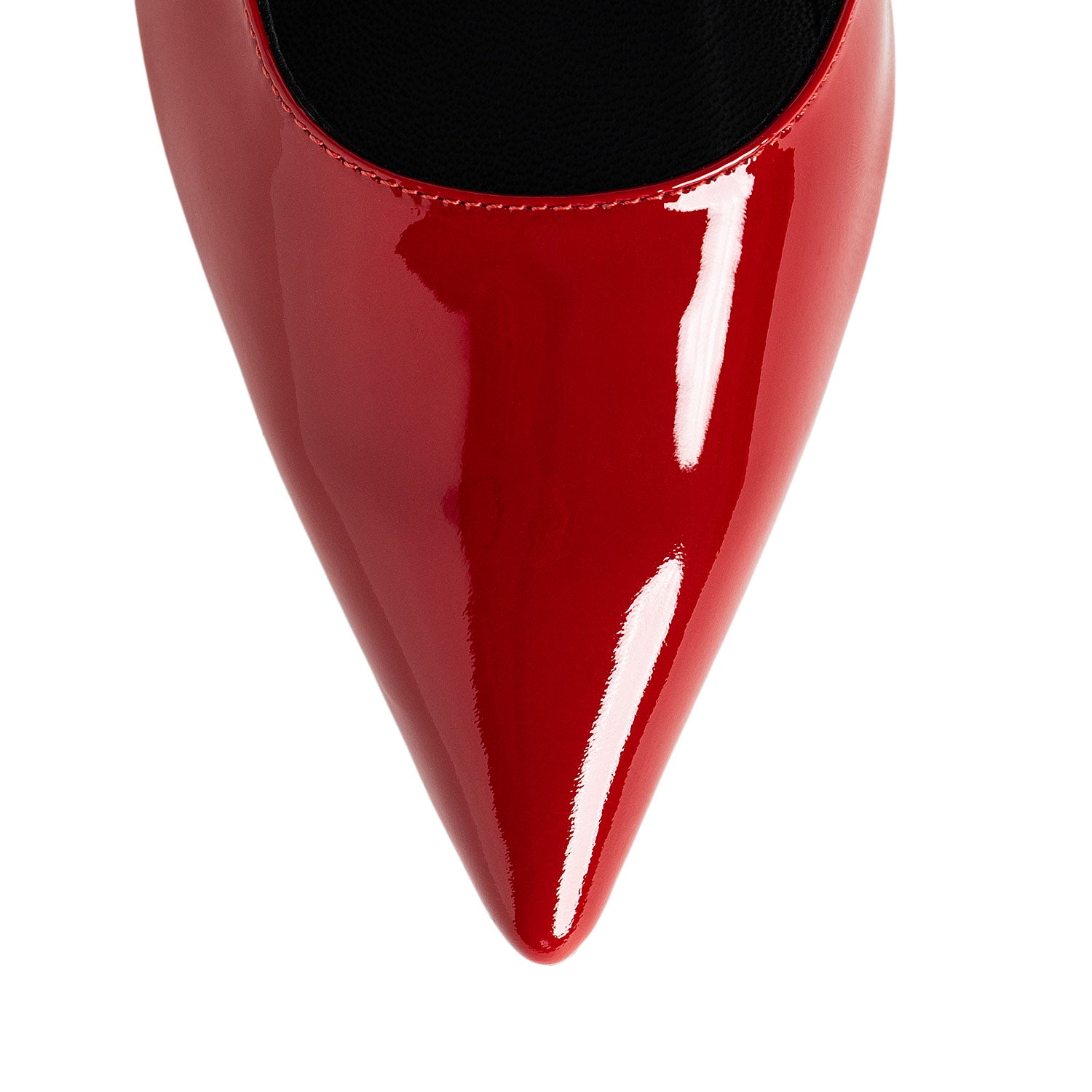 Extract De Sine Red Patent Leather Slingback Shoes