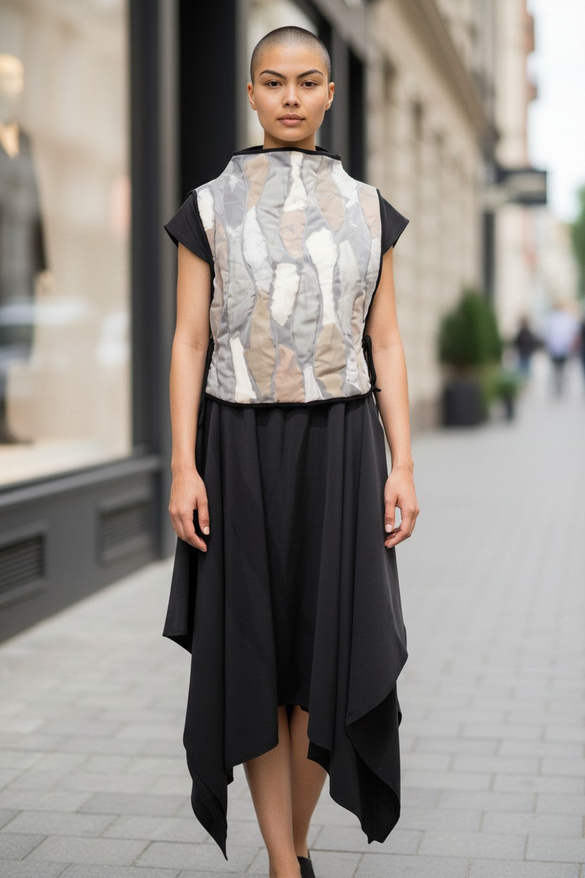 Minimal-Waste Patchwork Vest