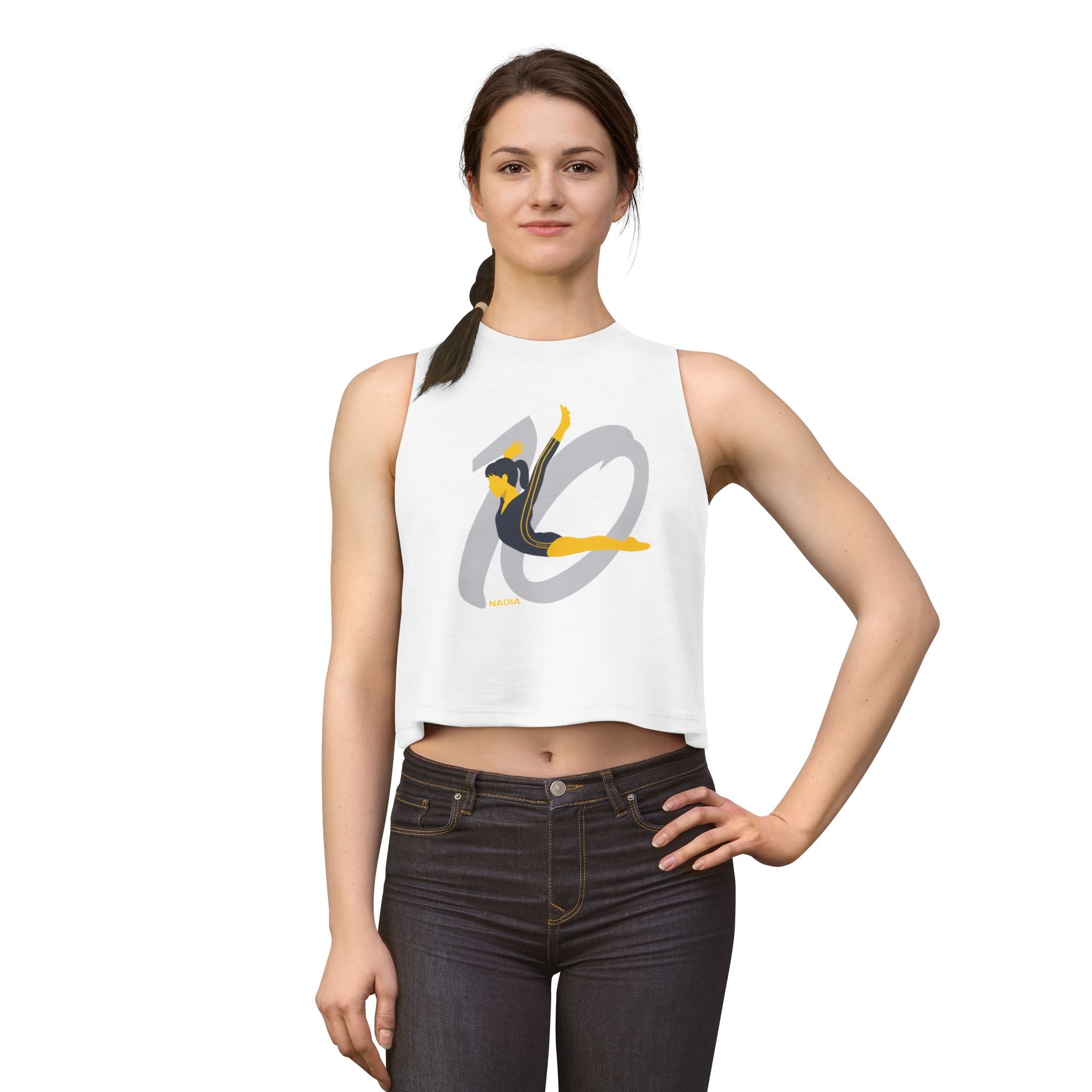 Nadia Perfect 10 Anniversary Crop Tank Top