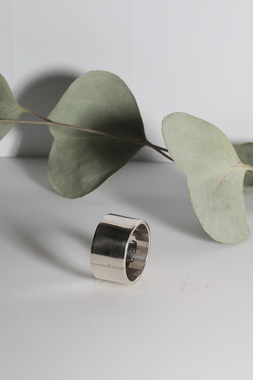 Wide LOVE Ring