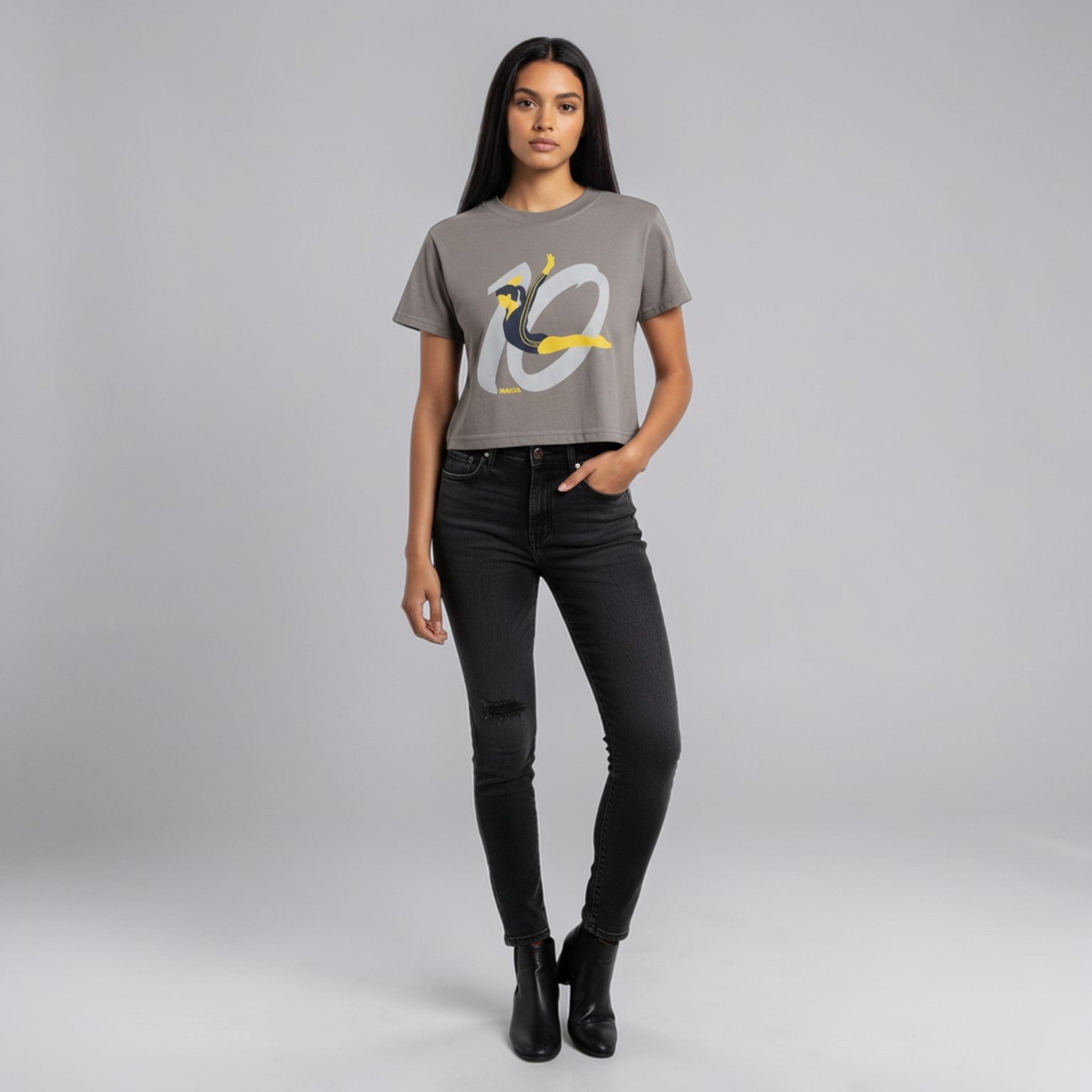Nadia Perfect 10 Anniversary Cropped T-Shirt
